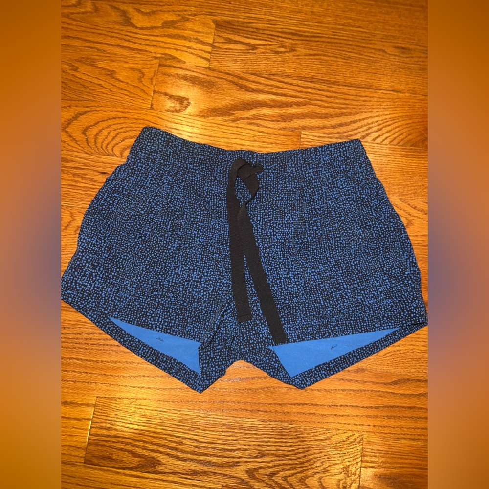 lululemon athletica Blue and Black Athletic Shorts